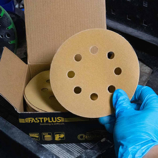 Ultrimax Velcro Sanding Discs 150mm - 15 holes - P60 (50 in a box)