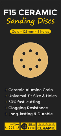 125mm schleifscheiben gold sanding discs Disques Abrasifs fastplus