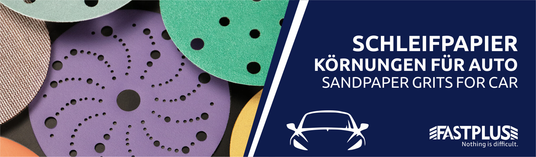 SCHLEIFPAPIER KÖRNUNGEN FÜR AUTO Auto Body Sandpaper Grit Guide by fastplus schleifmittel