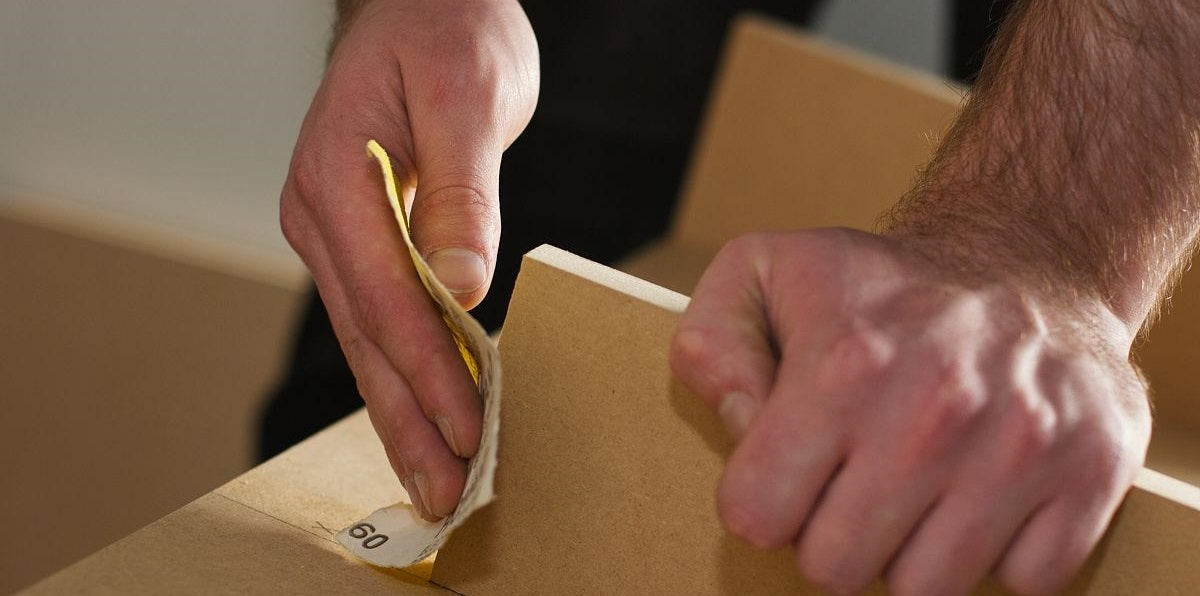 sanding veneer with sandpaper