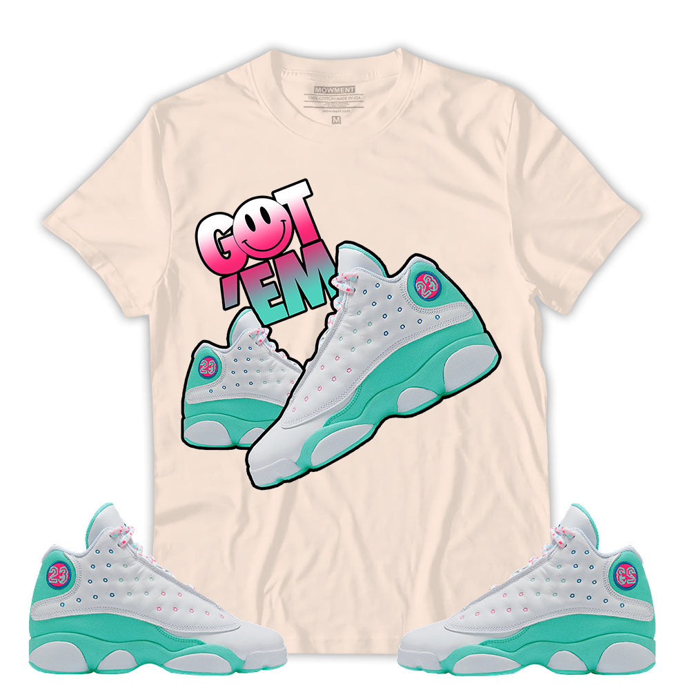 aurora green jordan 13 outfit