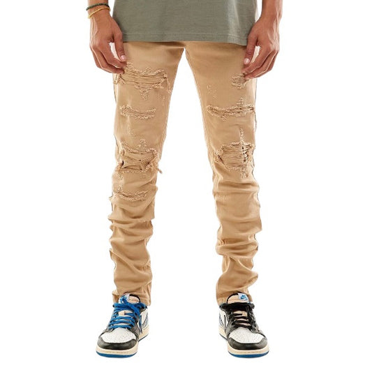 REBEL MINDS STACKED JEANS – Underground Clothing