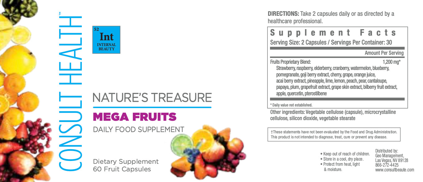 Consult Health Nature's Treasures Mega Fruit Daily Food Supplement
