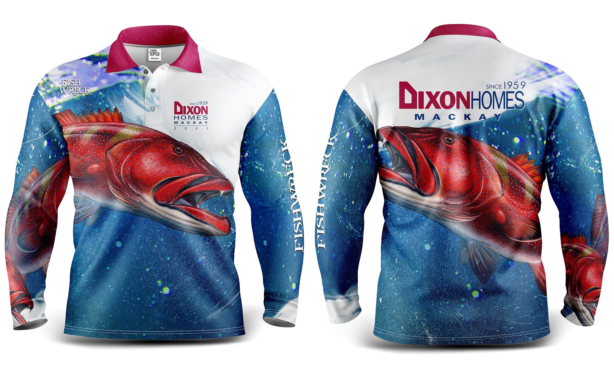 Custom Fishing Shirts - Australian Made Sublimated Fishing Apparel -  Fishwreck