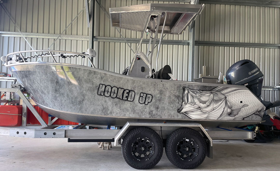 Barramundi Boat Wrap Hervey Bay Queensland