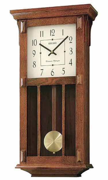 Seiko CHIME WALL CLOCK WITH PENDULUM QXH045BLH - The Luxury Home Store