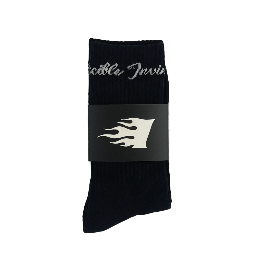 Invincible Script Sock - Black