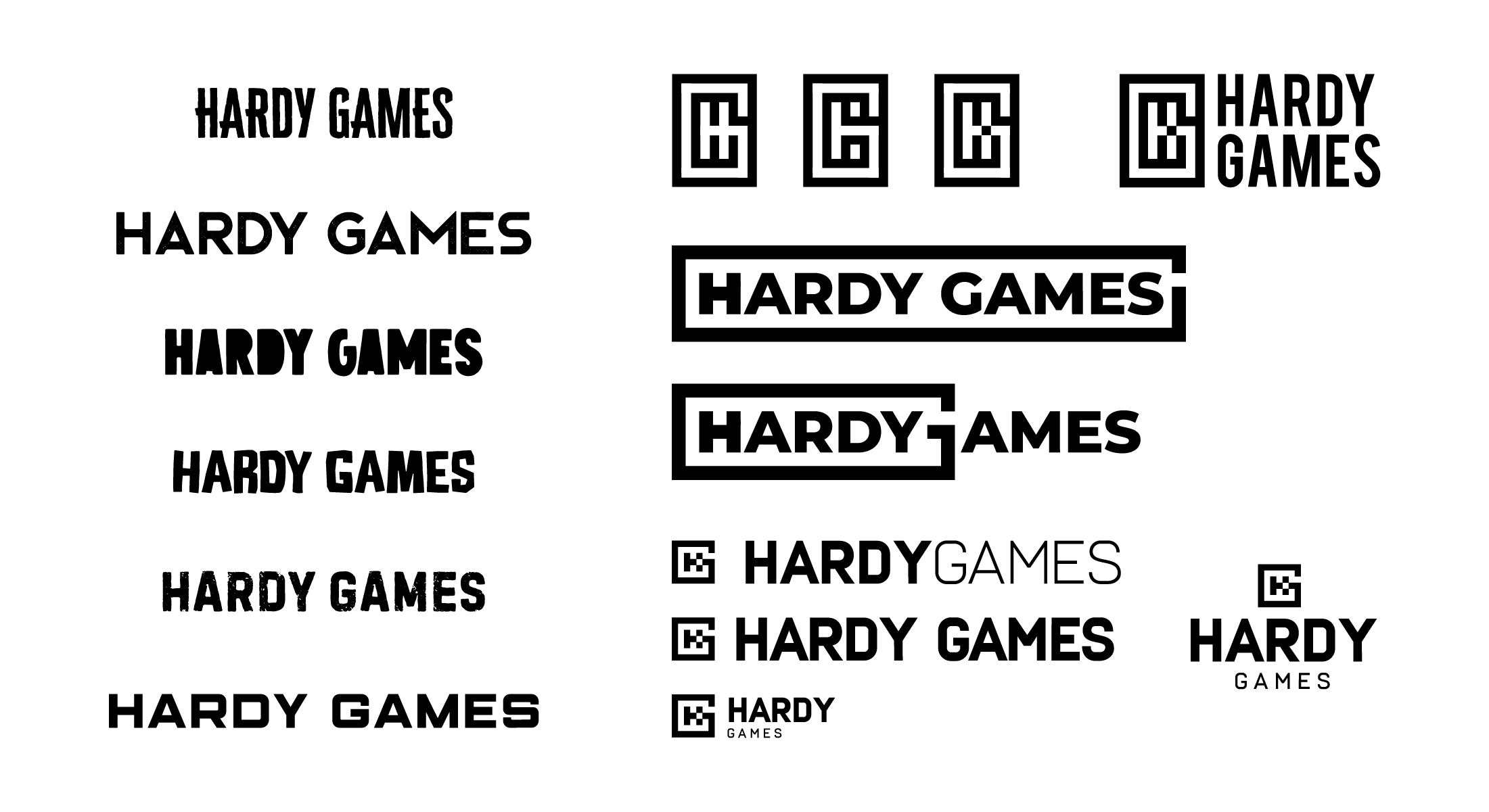 Hardy games logo options