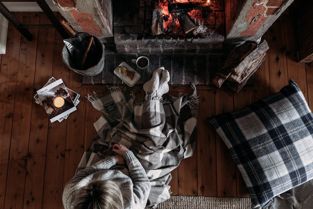 Stay at home fireplace Belinda Neame Hold Cottage Tim Bean Photography Grampians Goods Co