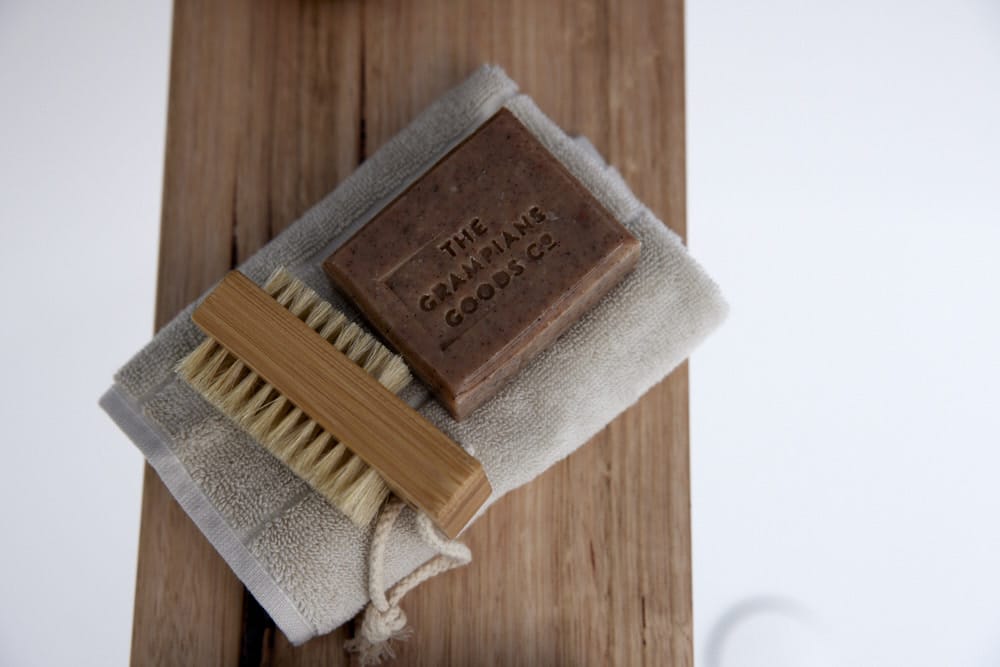 The Block Bathroom Kirsty & Jesse sandstone soap grampians goods co