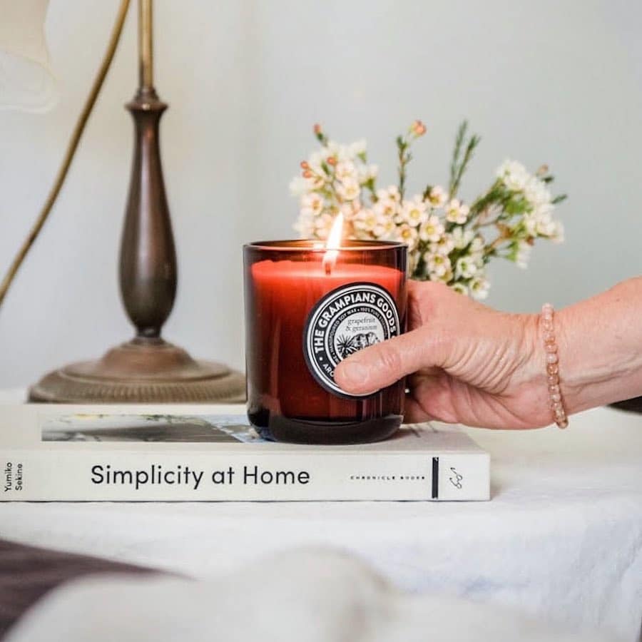 aromatherapy candle grampians goods co @hannahpuechmarin x @albertandgrace