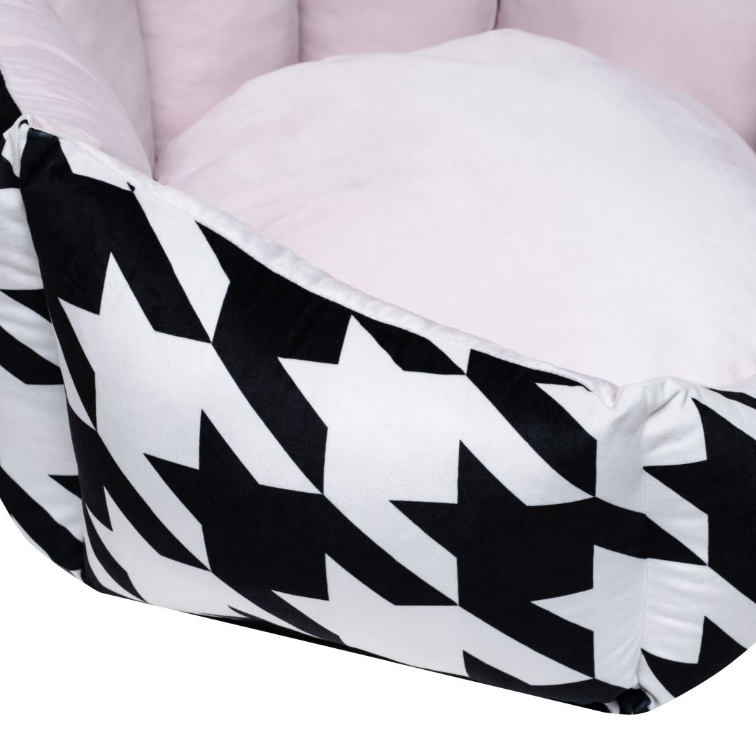 ElitePuppy™ Dog or Cat Luxury Bed Elegance de Paris White