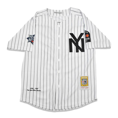 yankees button down jersey