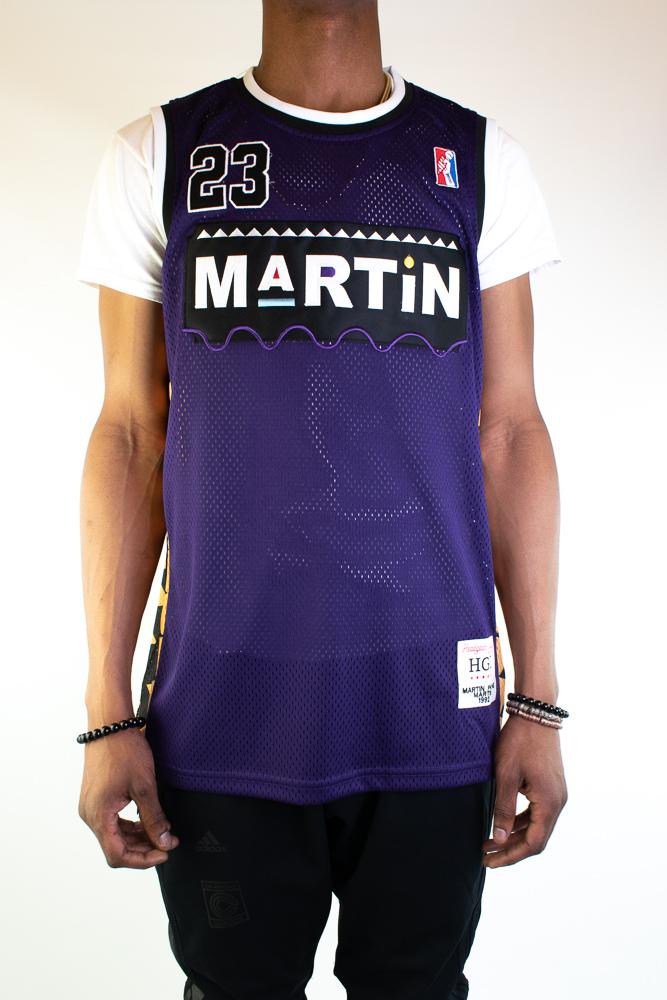 Martin Payne Retro Purple Basketball Jersey