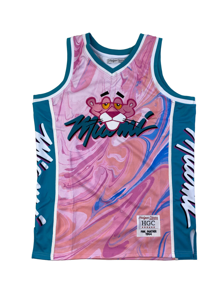 pink basketball jersey