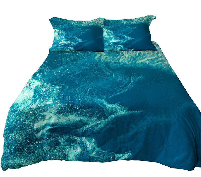 teal bedding