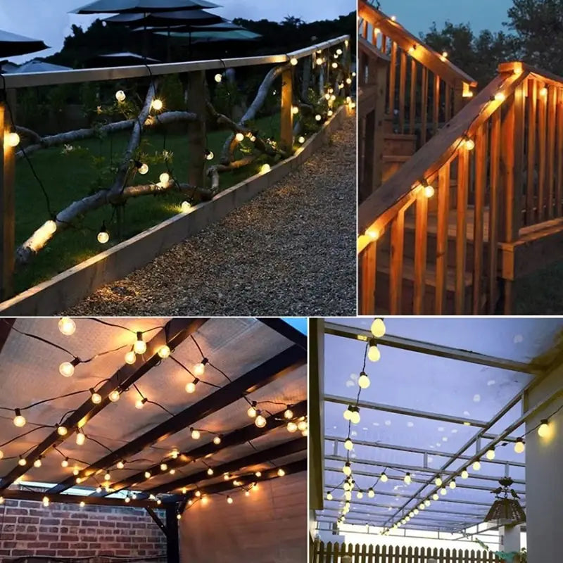 Solar LED Globe Bulb String light