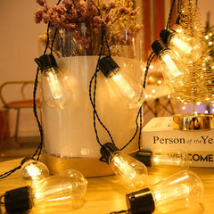 Solar Edison Bulb Waterproof String Lights