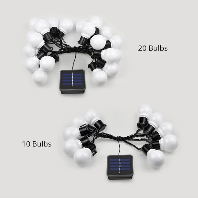 Solar LED Globe Bulb String light