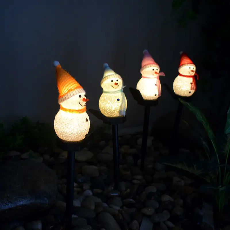 Solar Snowman Christmas Garden Lights