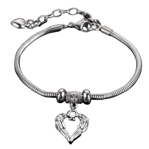 Bracelet Porte-bonheur Ange et Cœur