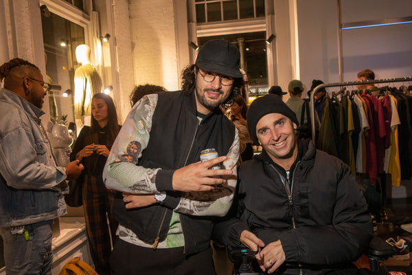 Aaron Maldonado (Brigade Founder) with Bradley Carbone (Sneeze Magazine) at Brigade x Concepts Launch Party