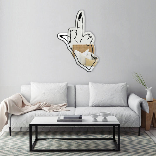 Middle finger Kitty mirror | custom mirror