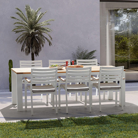 Kettler Elba Teak and Aluminium Dining Set