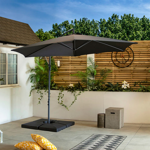 Grey Cantilever Parasol