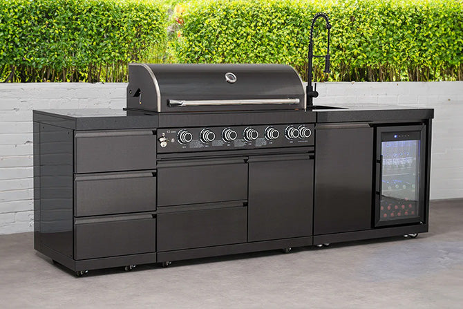 Black Stainless Steel Modular Outdoor Kitchens