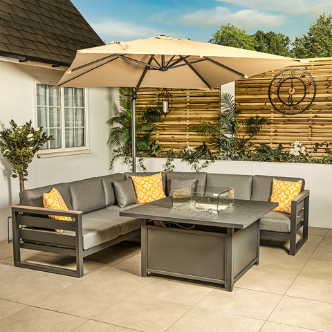 Cantilever Parasol with Furniture