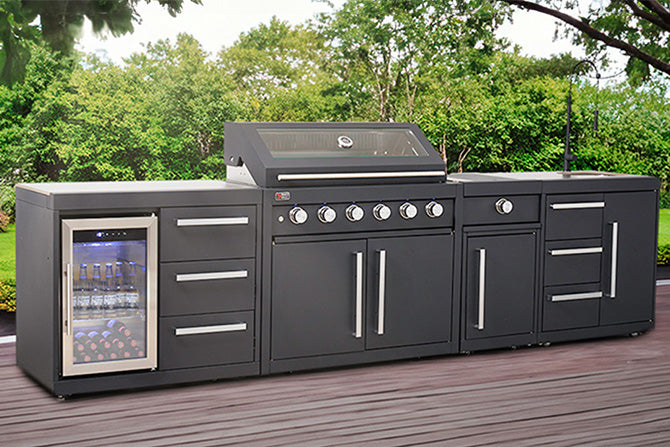 Draco Grills Fusion Black Modular Outdoor Kitchens