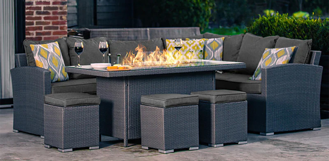 Fire Pit Garden Furniture Set