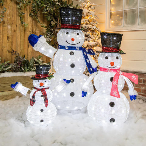 Outdoor Snowman Christmas Figures