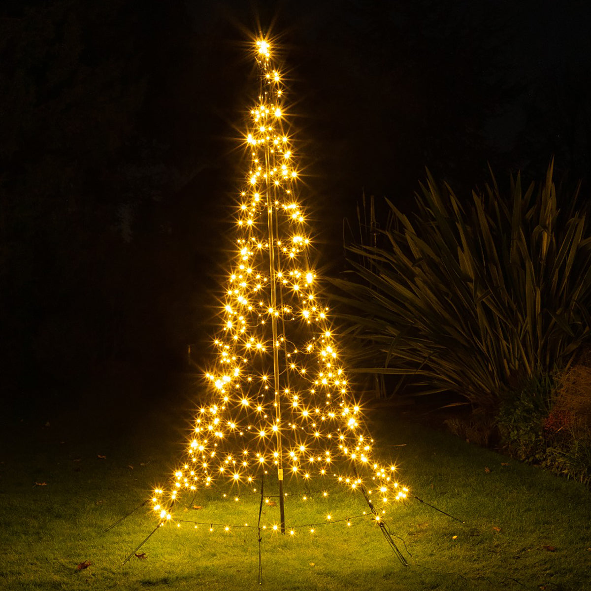 Noma Christmas Starry Nights Pole Tree with Warm White LEDs -2m, 3m, 4 ...