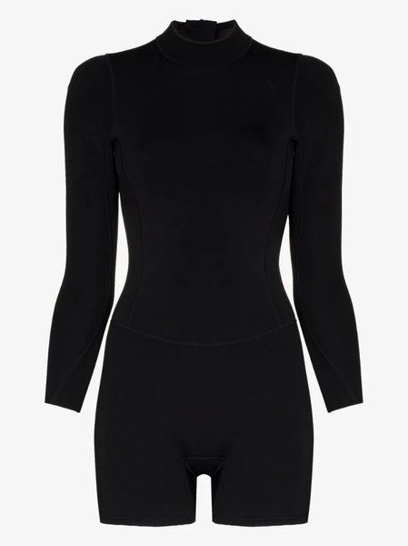 Dottie | Spring Suit Shorty - Black 2mm Eco Neoprene – Abysse