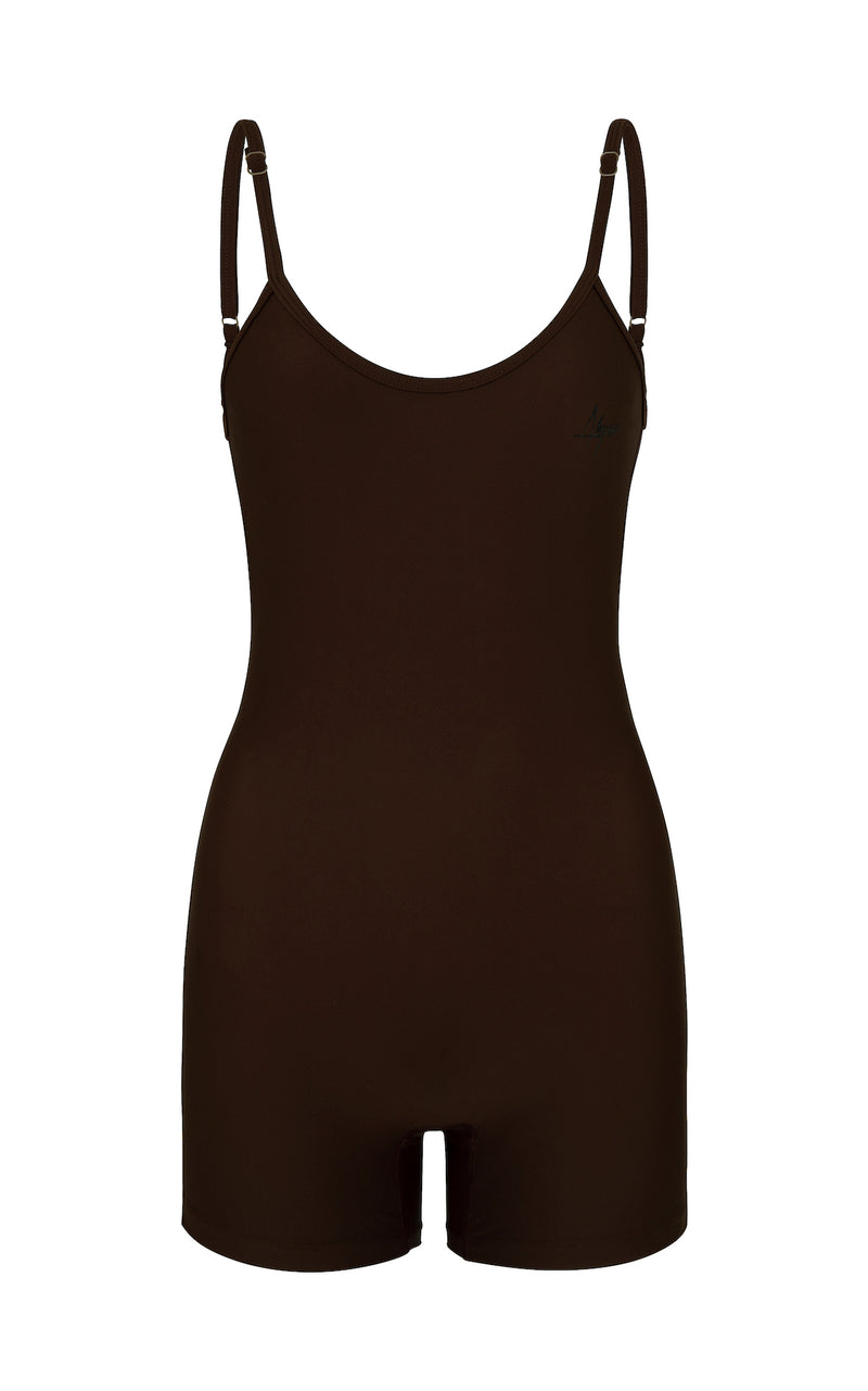 Hawkins Shorty Bodysuit Reef-Brown Made from Recycled Materials