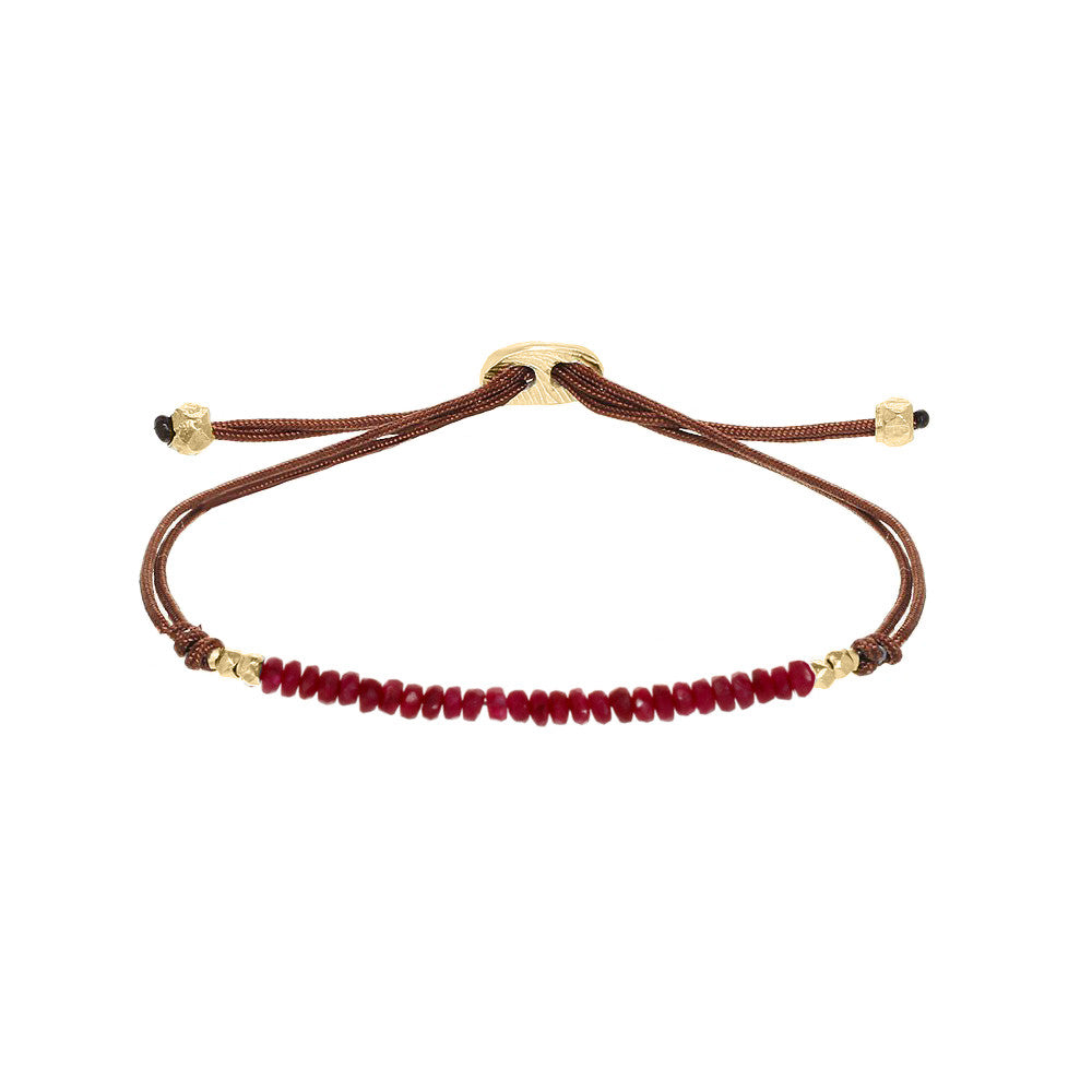 gemstone fade cord bracelet