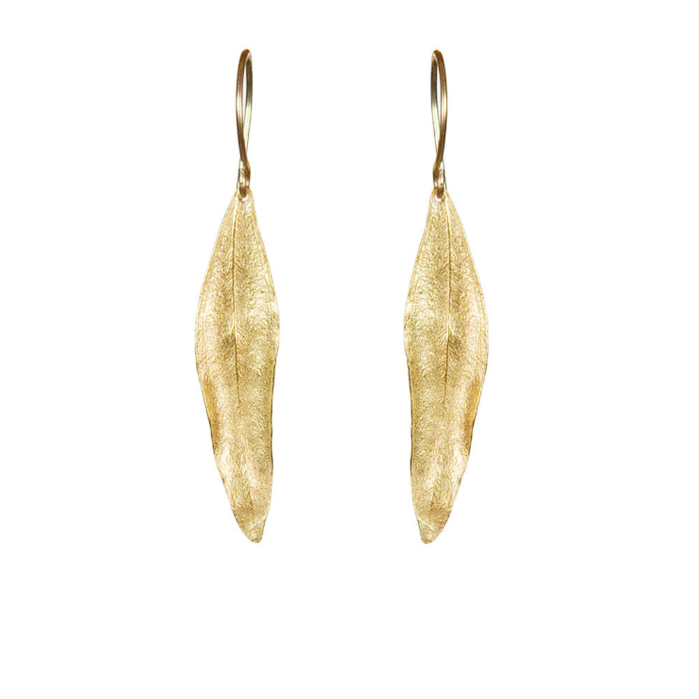 olive leaf earrings