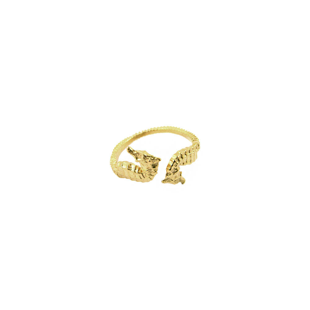 Double Seahorse Ring