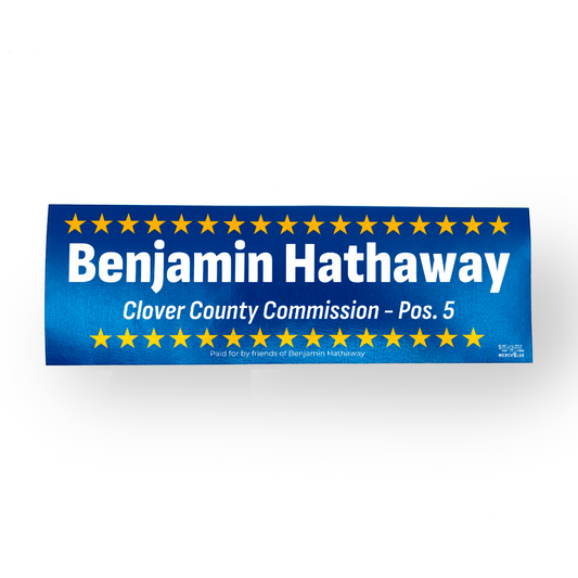 Candidate Bumper Sticker for Democratic Campaign - Union Printed – MerchBlue