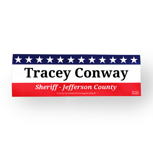 Candidate Bumper Sticker for Democratic Campaign - Union Printed – MerchBlue