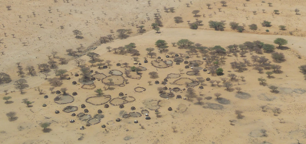 Landschaft Samburu Kenia der Korbraum nomadisch