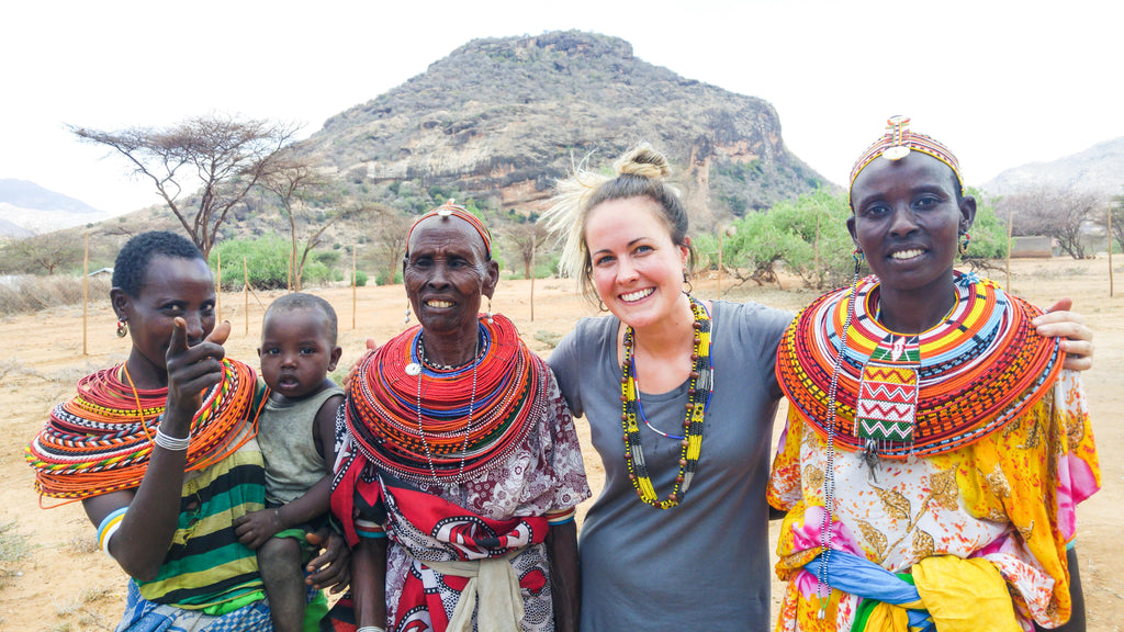 Pambo-Palme Samburu der Korbraum nomadisch