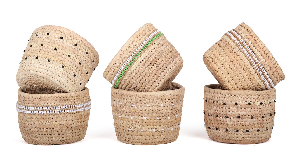 nomadic beaded baskets