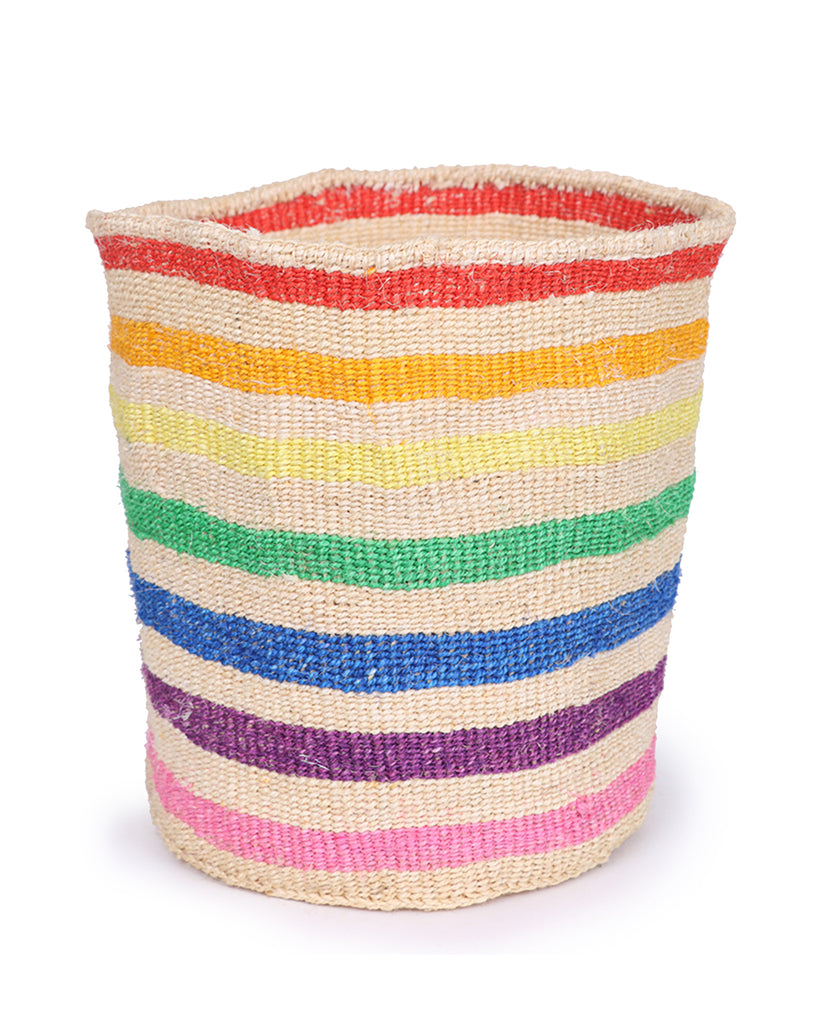 Small Storage Basket Rainbow Triangles – Artisan Variety