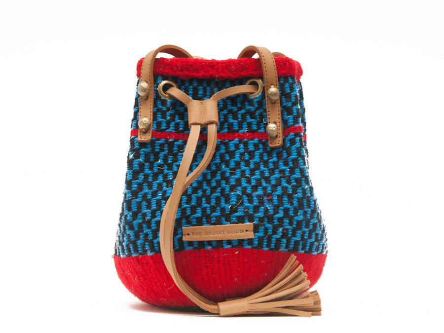 red bucket purse