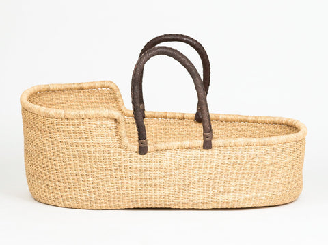 moses basket woven