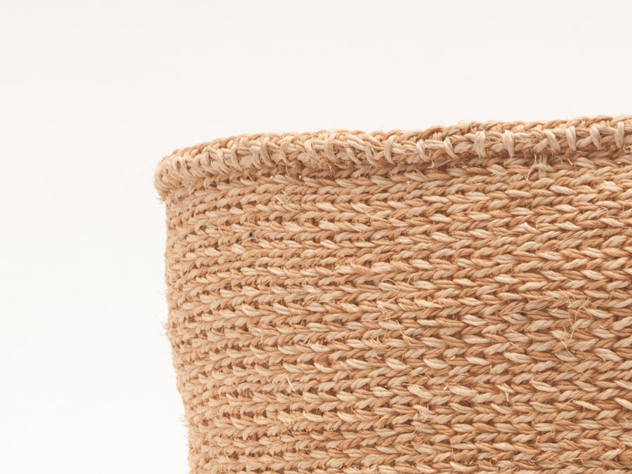 Utulivu Natural Sand And Sisal Grass Basket Hand Woven In Kenya The Basket Room