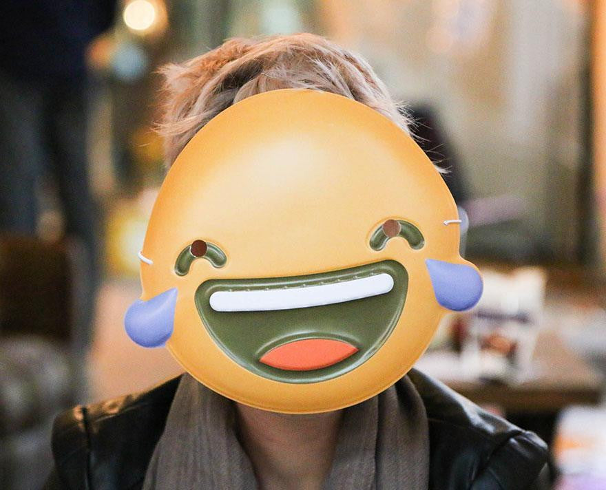 Laughing Tears Emoji Mask  Emoji Masks 